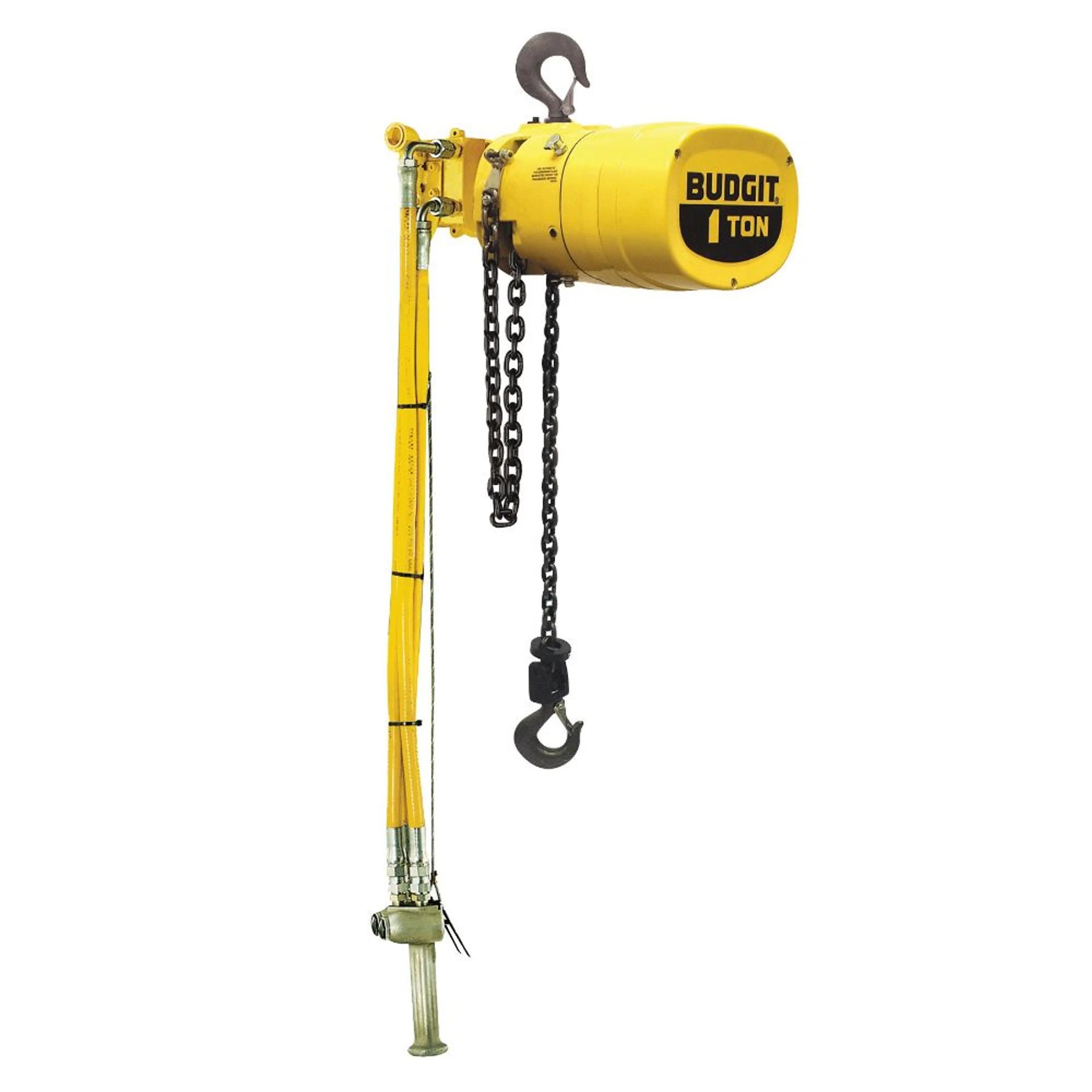 911646C | Air Chain Hoist, 3 Ton, 10' Lift, 4 FPM Max, Hook Suspension