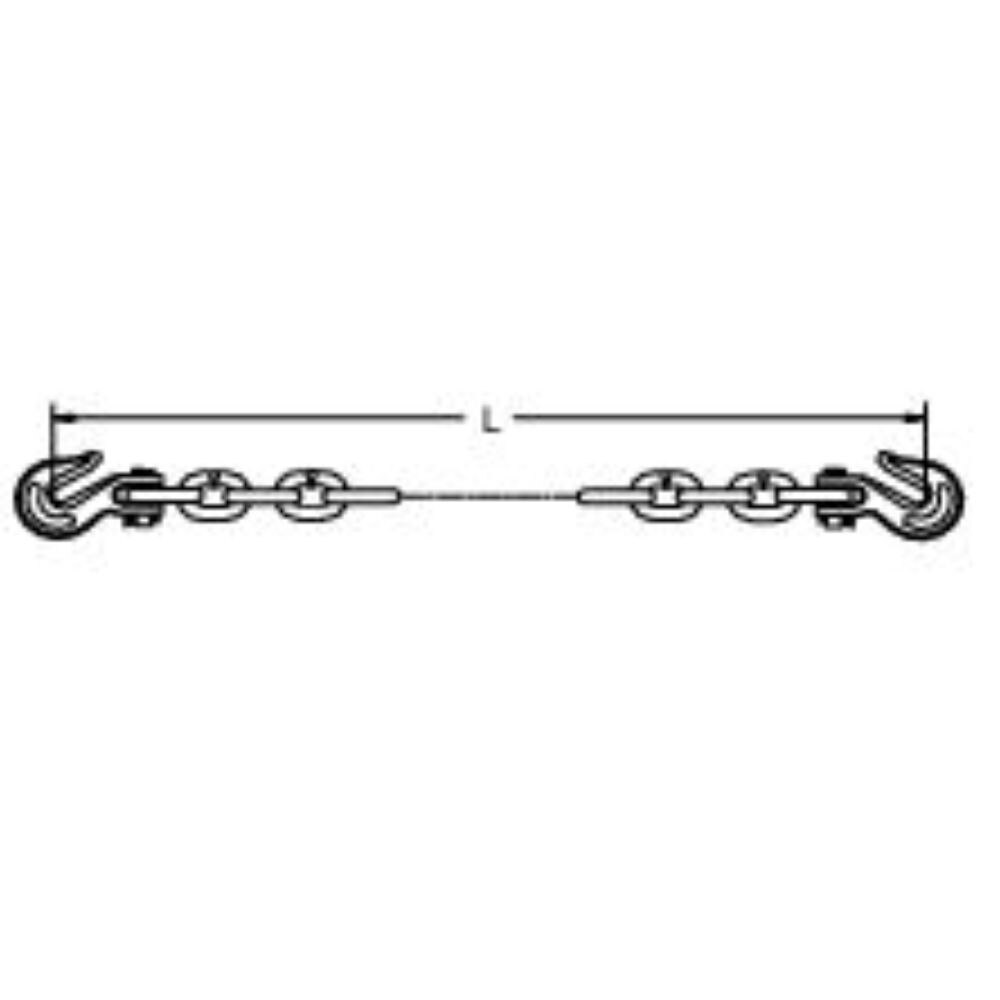 607031CV20 | ASM G80 5/16X20' CLEVIS GRAB HK S EA END image 1