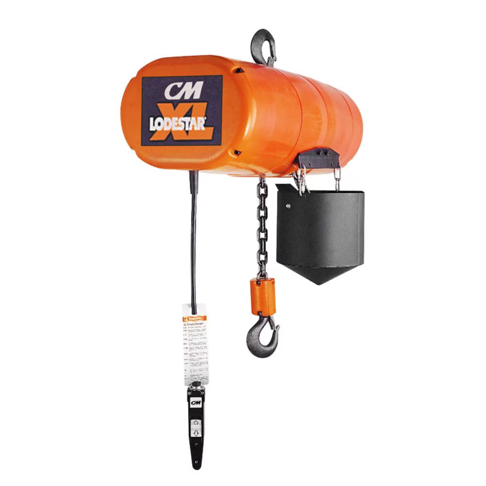 5207H | Electric Chain Hoist, 3 Ton, 10' Lift, 3/9 FPM, 460-3-60 image 1