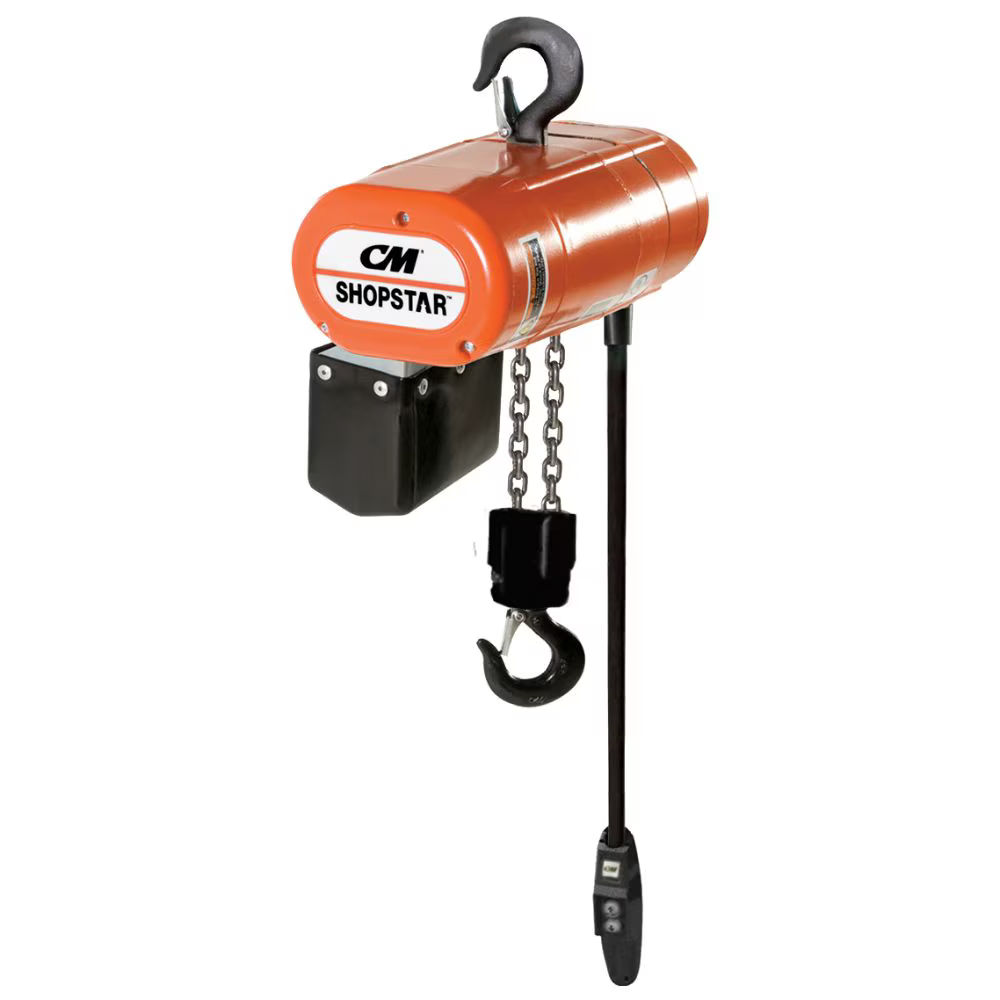 2001 | Electric Chain Hoist, 600 lbs., 10' Lift, 8 FPM, 115-1-60 image 1
