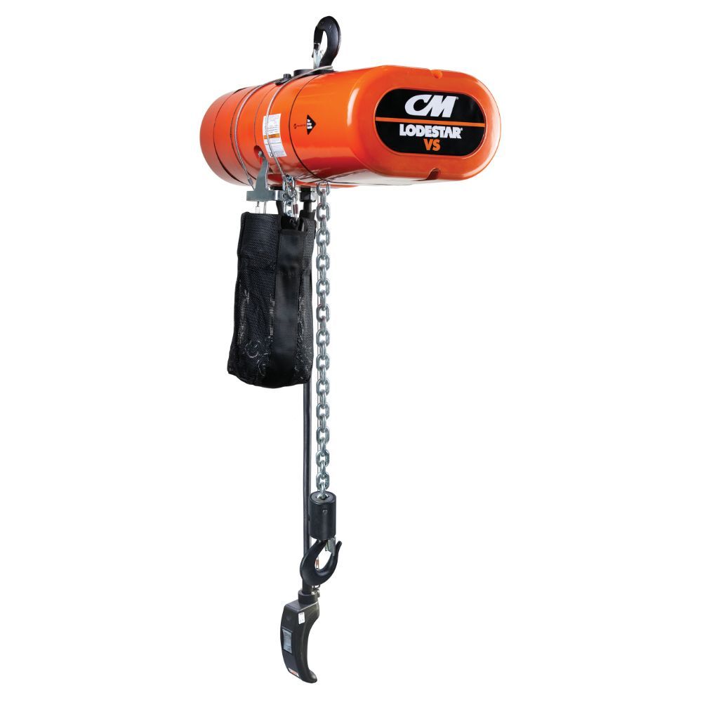 LV05321B102MA | Electric Chain Hoist, 1/2 Ton, 10’ Lift, 5.3-32 FPM, 460-3-60, 2-Step Control image 1