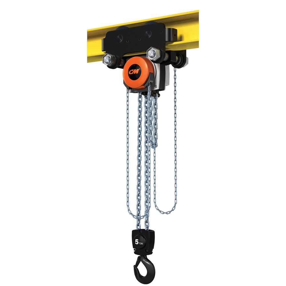 HU5000GA15 | Hurricane 360 Hand Chain Hoist with Army-Type Integrated Geared Trolley, 5T, 15' Lift image 1