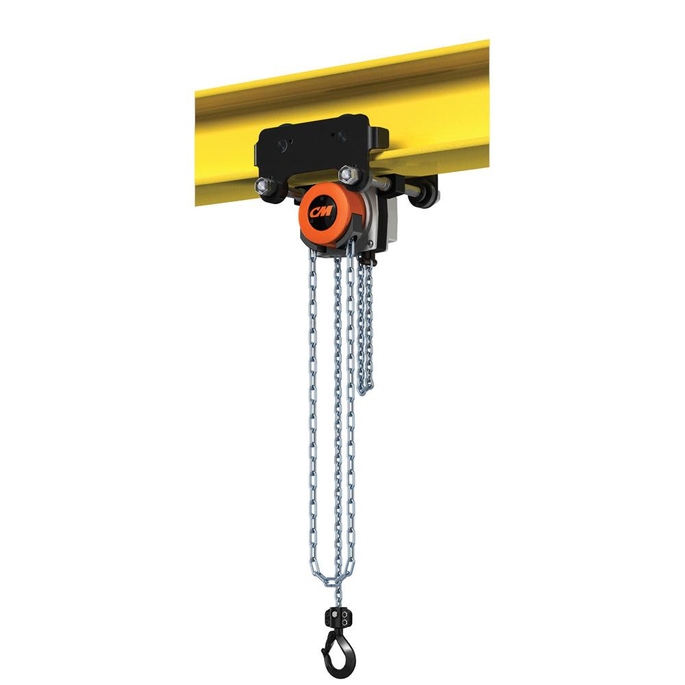 HU500PA10 | Hurricane 360 Hand Chain Hoist with Army-Type Integrated Plain Trolley, 1/2T, 10' Lift image 1
