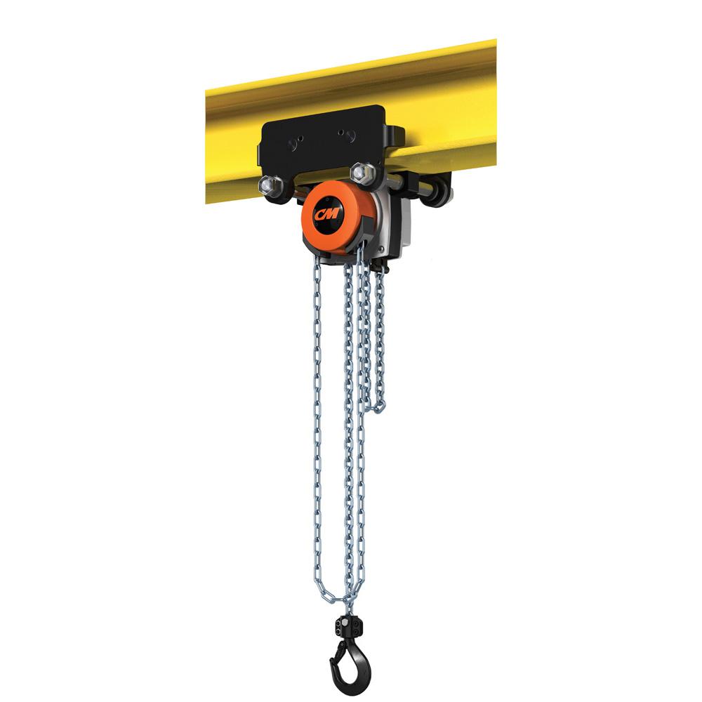HU1000PA30 | Hurricane 360 Hand Chain Hoist with Army-Type Integrated Plain Trolley, 1T, 30' Lift image 1