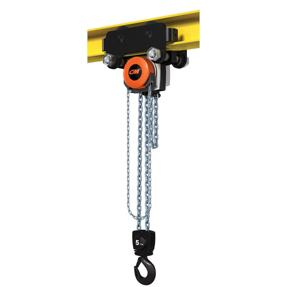 HU5000PA30 | Hurricane 360 Hand Chain Hoist with Army-Type Integrated Plain Trolley, 5T, 30' Lift image 1