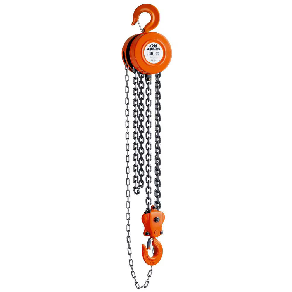 2214A | Series 622 Hand Chain Hoist, 3T, 20' Lift image 1