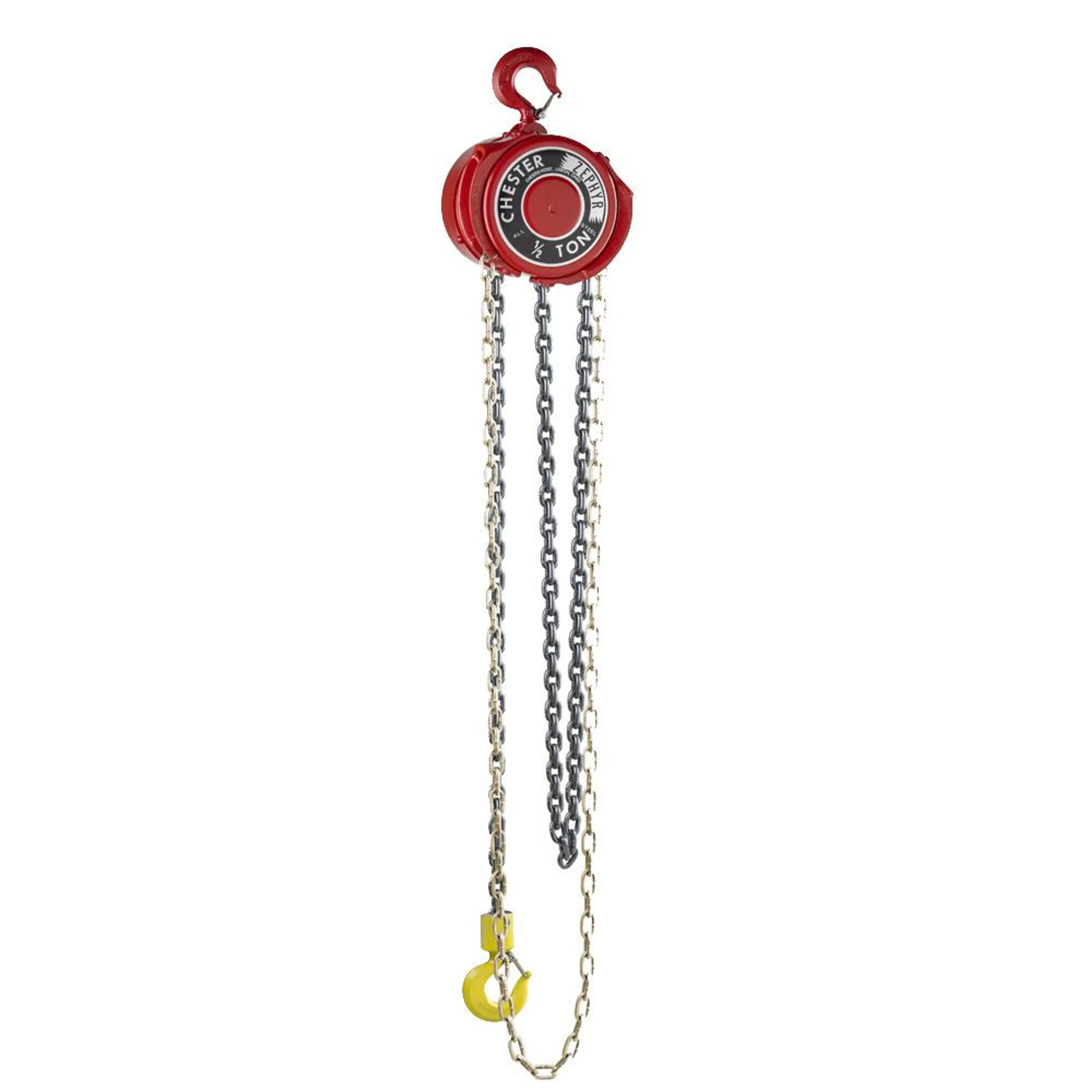 130-0050 | Zephyr Hook Suspended Hand Chain Hoist, 1/2T, 8' Lift