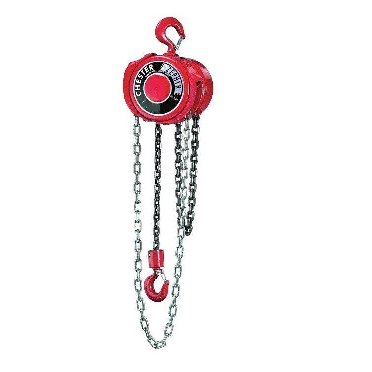 130-1200 | Zephyr Hook Suspended Hand Chain Hoist, 12T, 8' Lift image 1