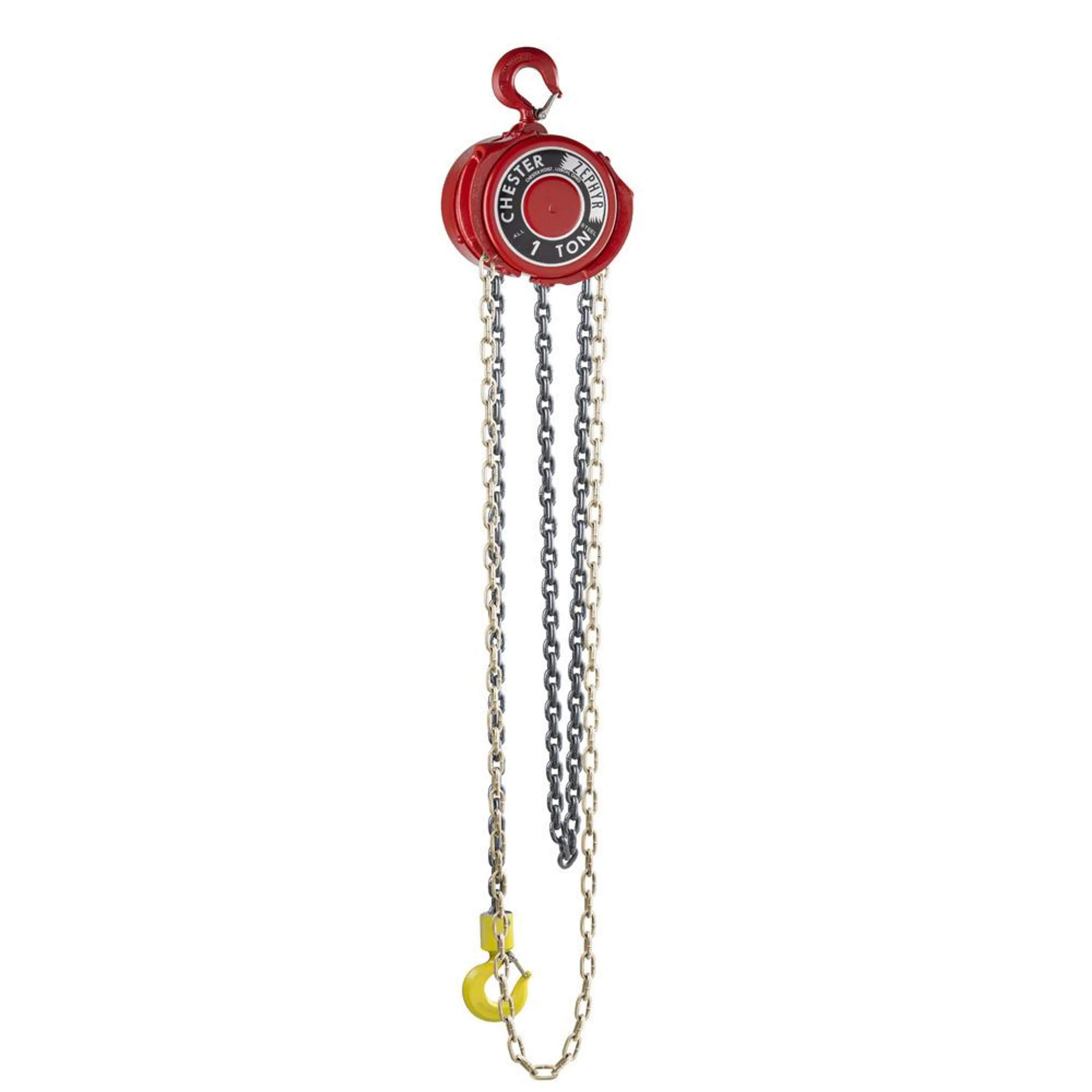 130-0100 | Zephyr Hook Suspended Hand Chain Hoist, 1T, 8' Lift