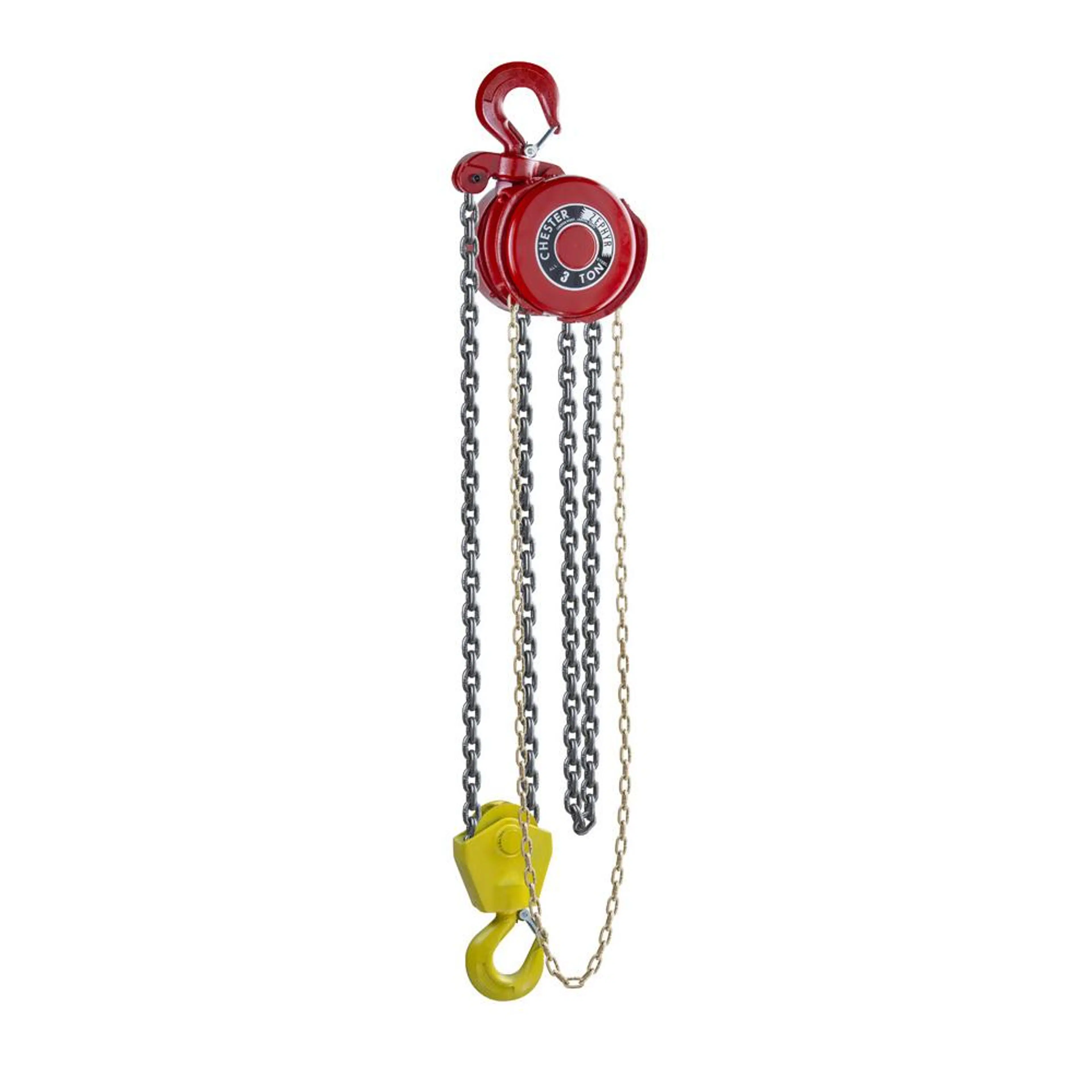 130-0300 | Zephyr Hook Suspended Hand Chain Hoist, 3T, 8' Lift