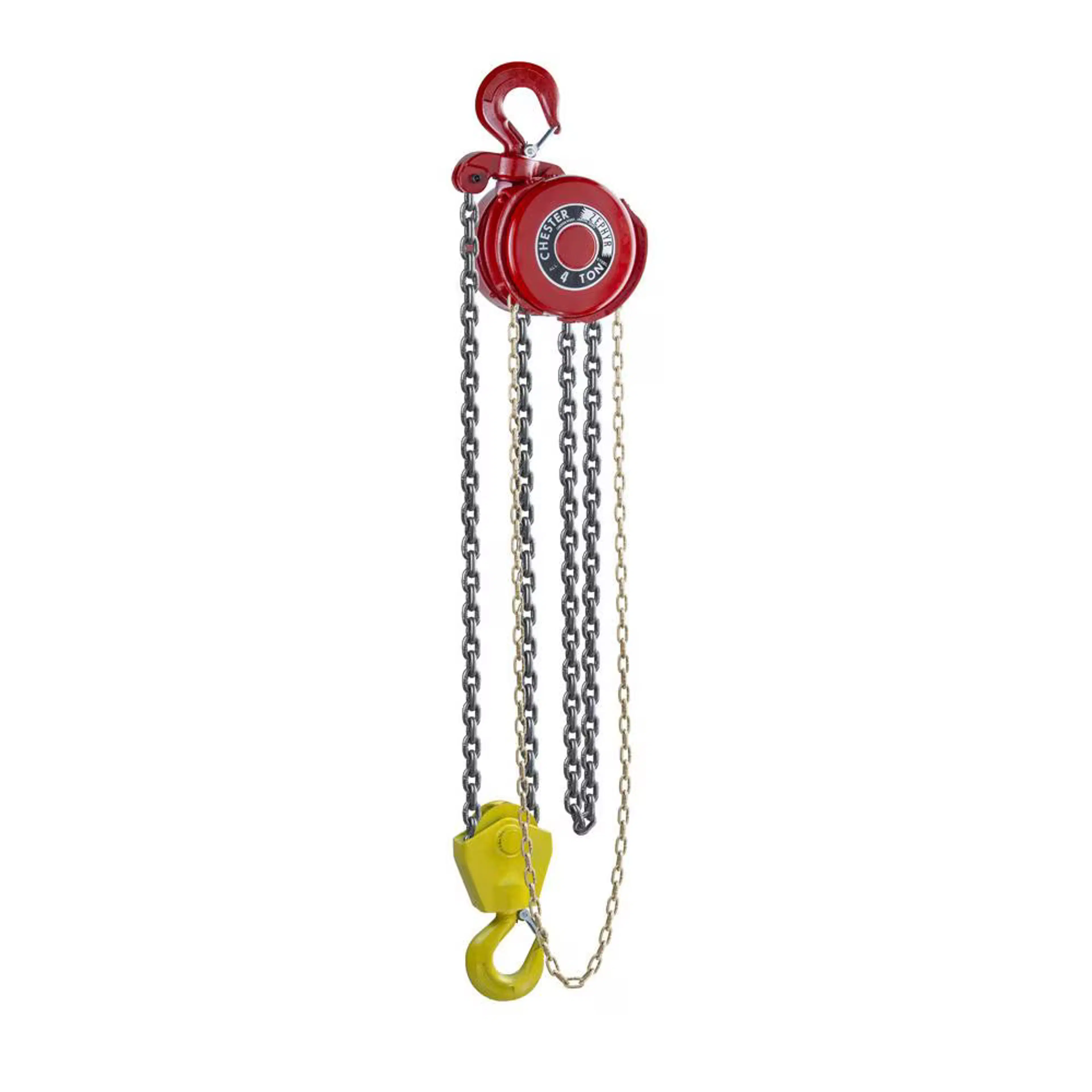 130-0400 | Zephyr Hook Suspended Hand Chain Hoist, 4T, 8' Lift