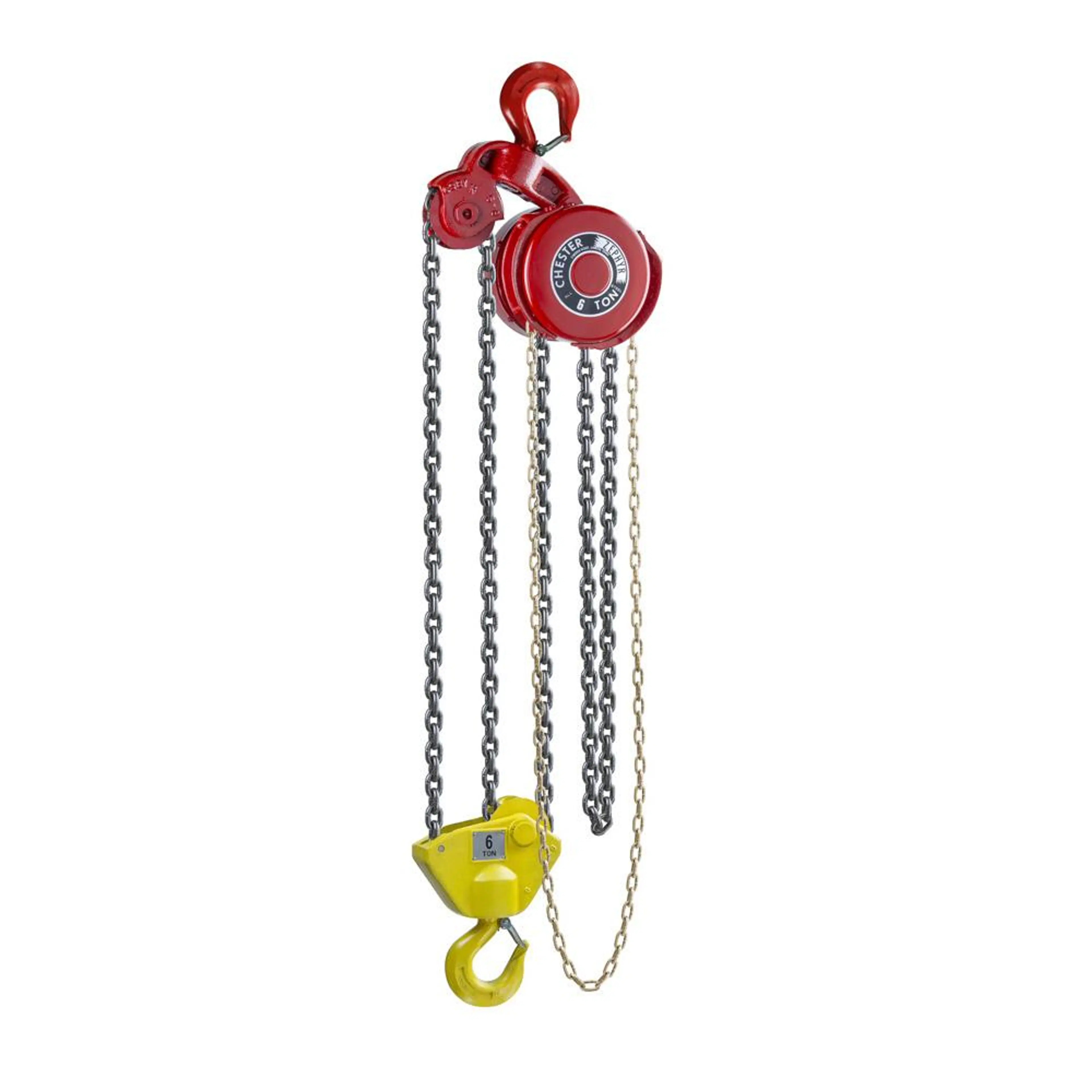 130-0600 | Zephyr Hook Suspended Hand Chain Hoist, 6T, 8' Lift