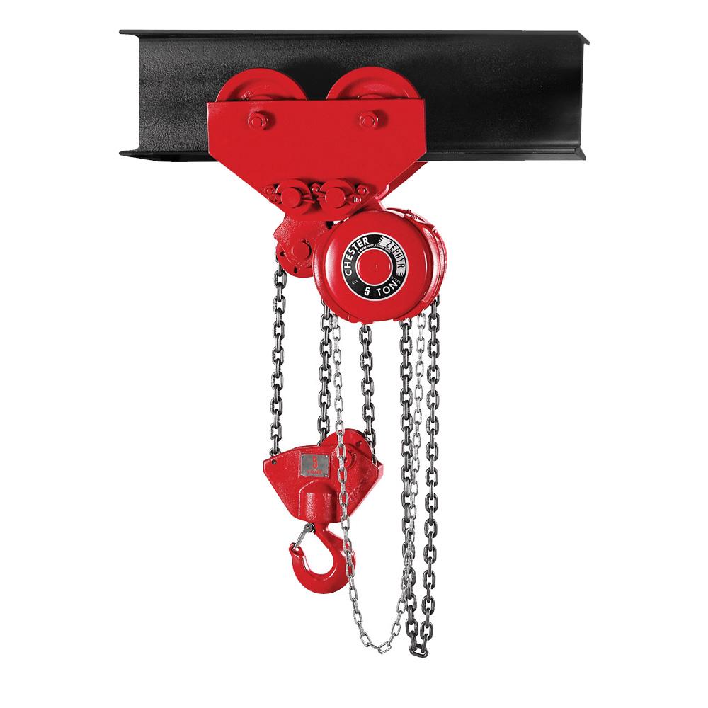 1312-0050 | Zephyr Army-Type Geared Trolley Hoist, 1/2T, 8' Lift image 1