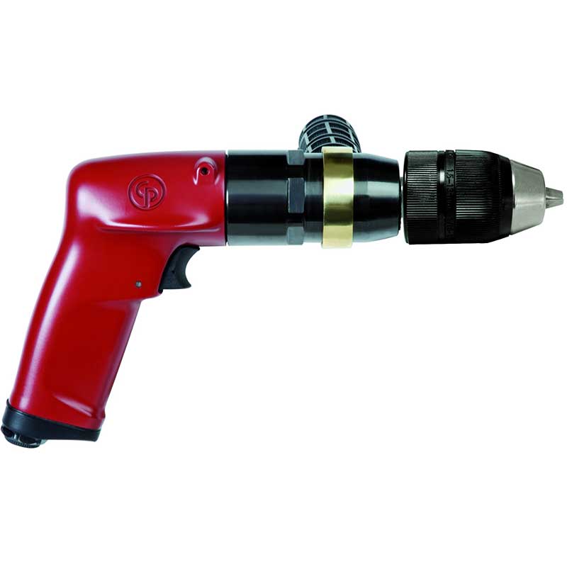 6151580180 | CP1117P05-KL | 1/2 in. Pneumatic Air Drill, keyless, 1 hp, 500 rpm, 22.2 ft lb stall image 1