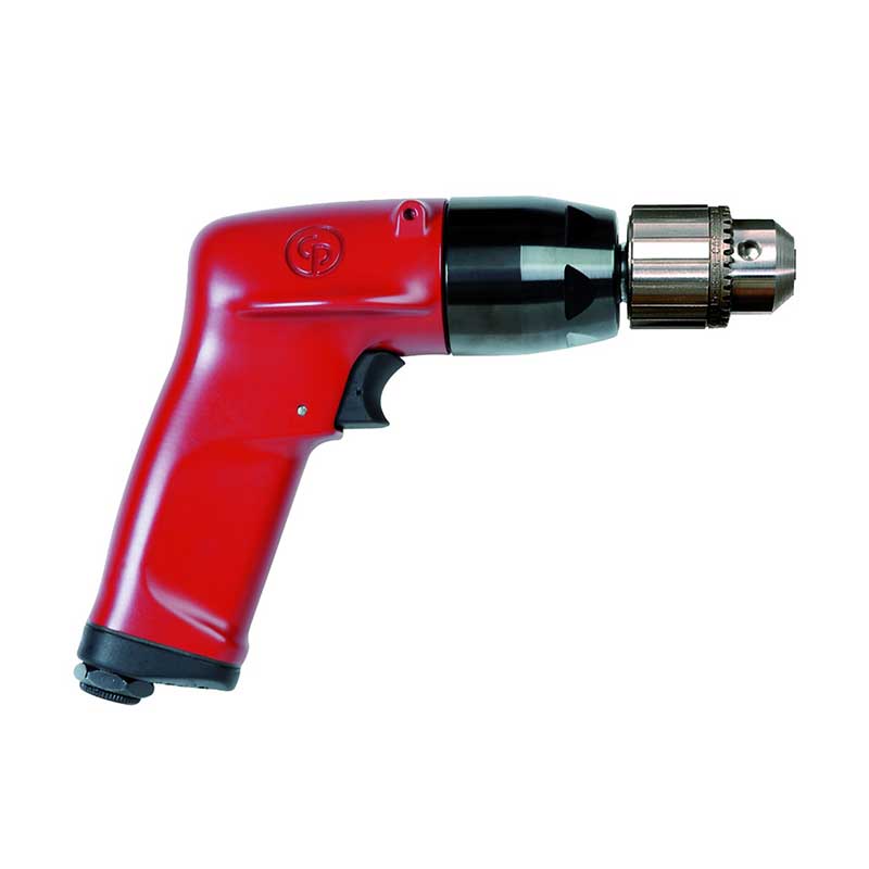 6151580120 | CP1117P32-KL | 3/8 in. Pneumatic Air Drill, keyless, 1 hp, 3200 rpm, 4 ft lb stall image 1