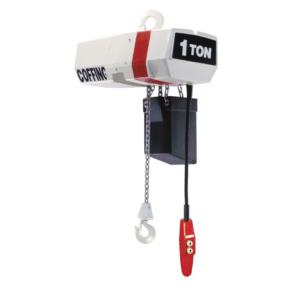 10085W | Electric Chain Hoist, 1 Ton, 10' Lift, 12 FPM, 115/230-1-60 image 1