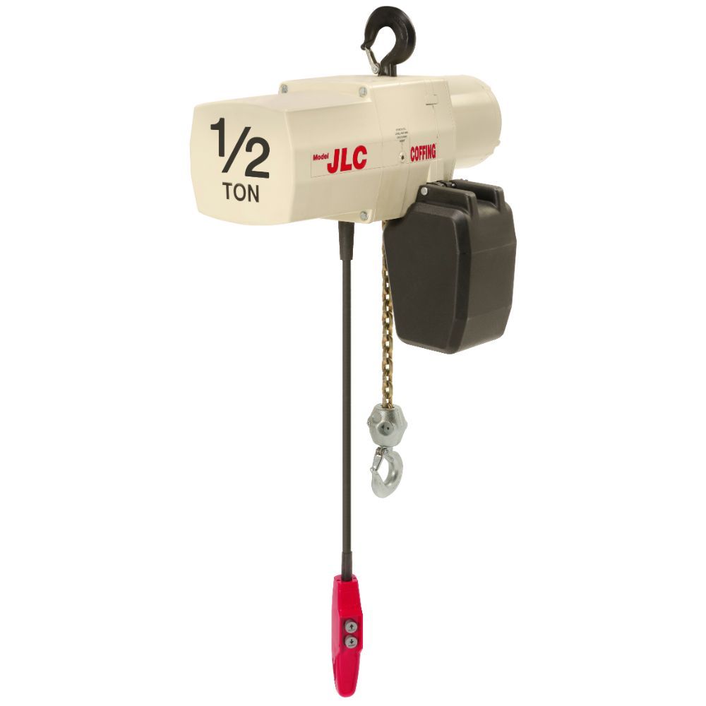 08232W | Electric Chain Hoist, 1/2 Ton, 20' Lift, 32 FPM, 115/230-1-60 image 1