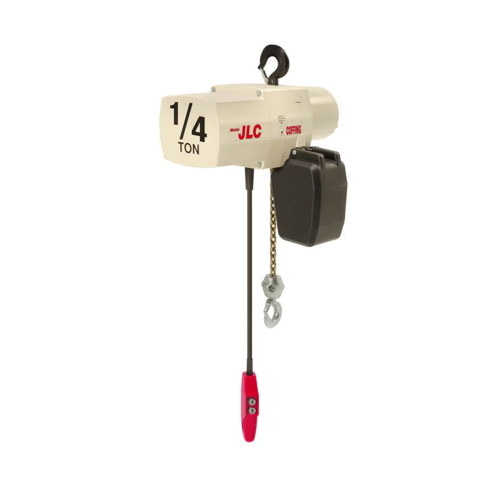08207W | Electric Chain Hoist, 1/4 Ton, 15' Lift, 16 FPM, 230/460-3-60 image 1