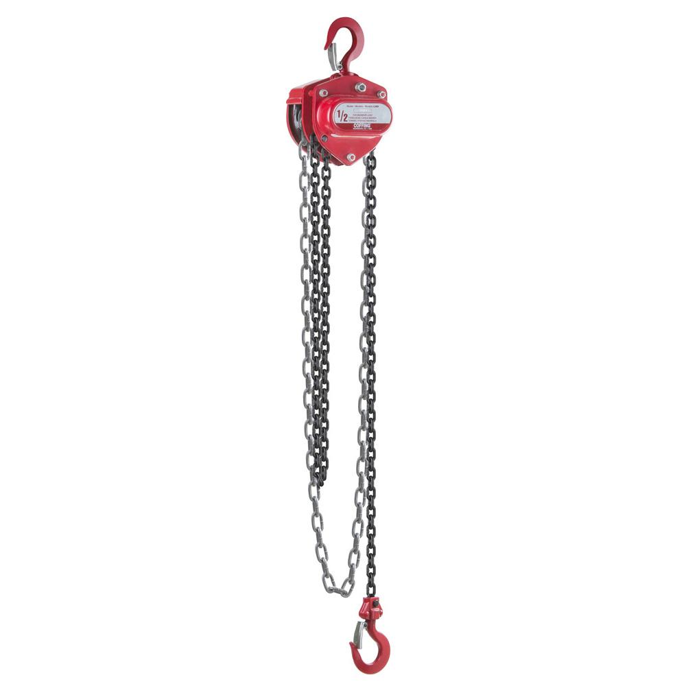08905WC | LHH Hand Chain Hoist, 1/2T, 20' Lift image 1