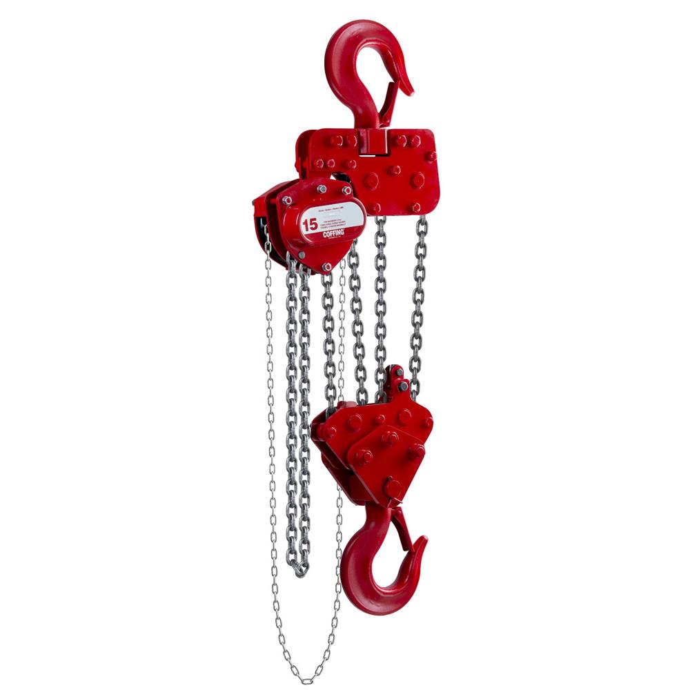 08946WC | LHH Hand Chain Hoist, 15T, 20' Lift image 1