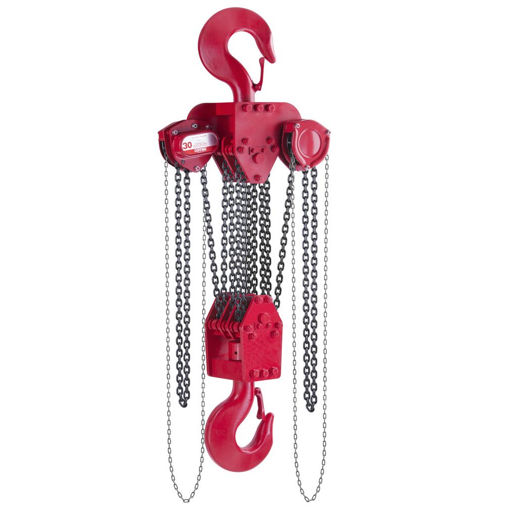 08951WC | LHH Hand Chain Hoist, 20T, 10' Lift image 1