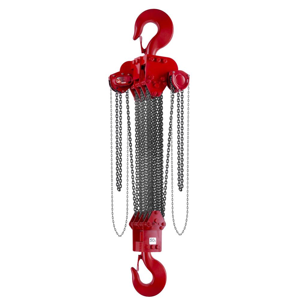 08959WC | LHH Hand Chain Hoist, 50T, 10' Lift image 1