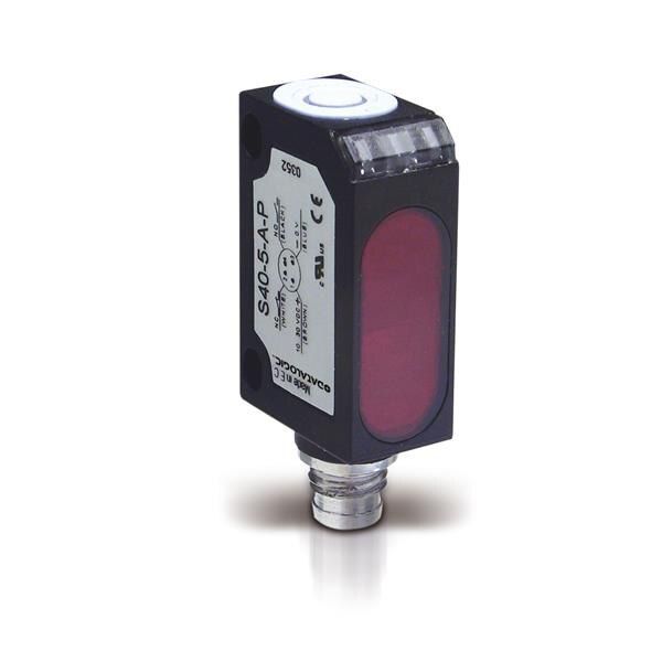 950401350 | S40-PR-2-T03-PH | Miniature LED Retroreflective High Performance Photoelectric Sensor, PNP, 2m cable image 1