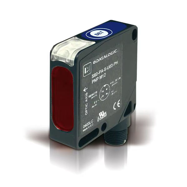 956201470 | S60-PA-2-C01-NN | Diffuse proximity Compact Extended Range Photoelectric Sensor, NPN, 2m cable image 1