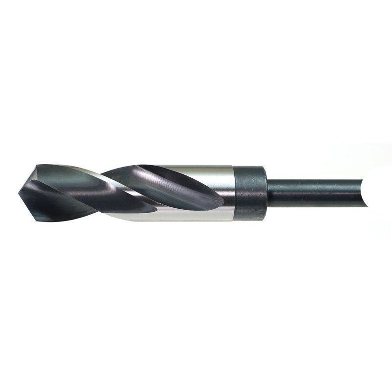 1000A214 | 1.7/32, 1/2'' Shank S&D Drill Bit, High Speed Steel, Bright & Black, 118° Point image 1