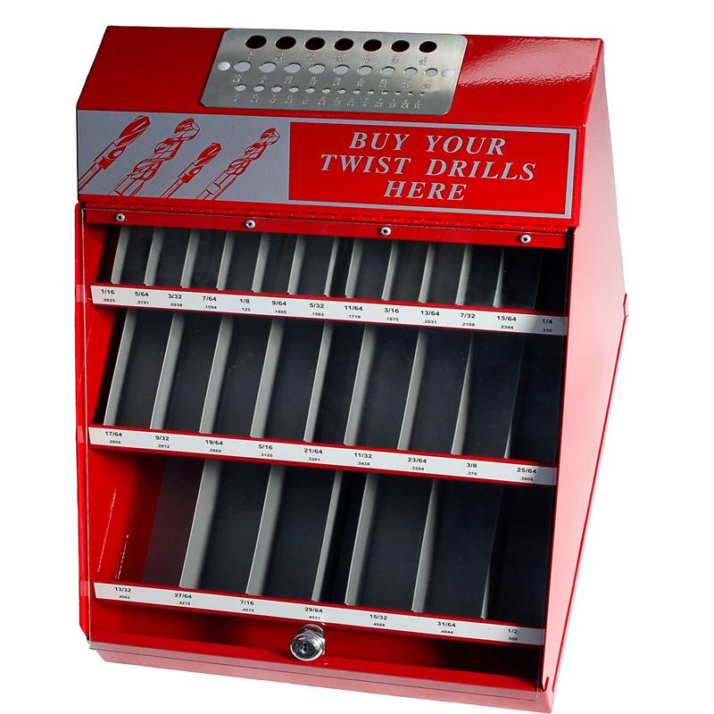 500A540C | 540PC FRACTIONAL SIZES DRILL DISPLAY SET-COBALT image 1
