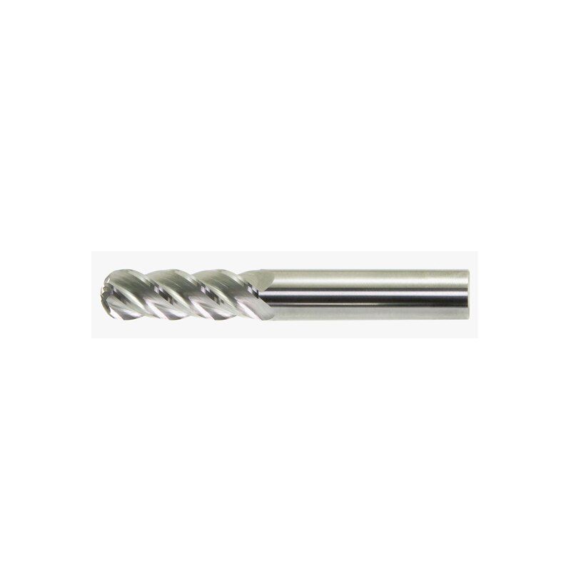 775A124C | 3/8 in. Solid Carbide 4-flute Extra-Long Ball Nose End Mill, 4 in. image 1