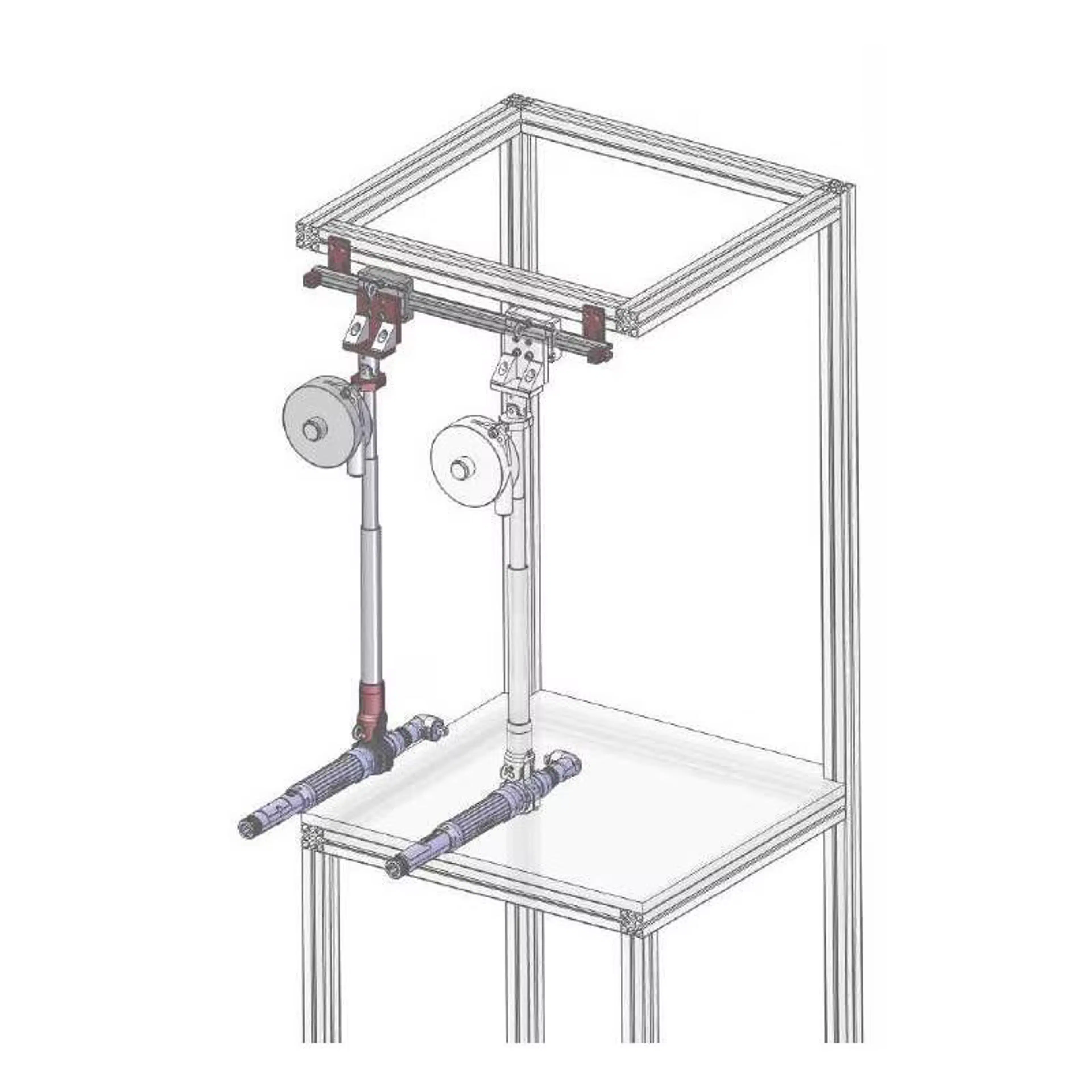 5200445 | DMF 5/950 | Carbon Telescoping Arm with P1 clamp, standard stroke, 5 Nm, 460 - 950 mm
