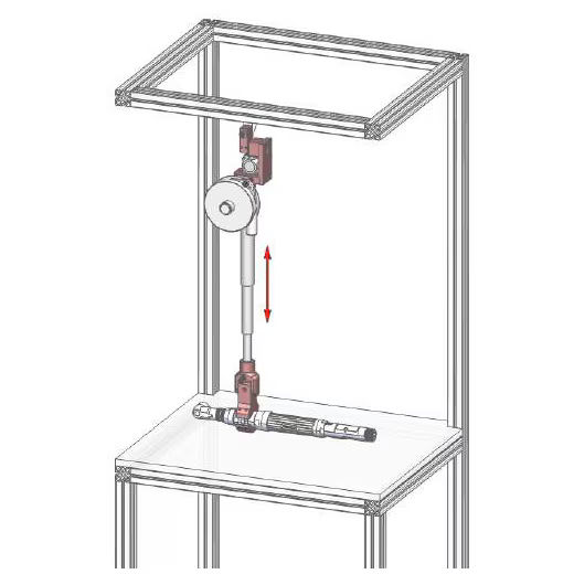 5200582 | DMF 30 LPC/1500 | Carbon Telescoping Arm with P1 clamp, 30 Nm, 727 - 1500 mm image 1