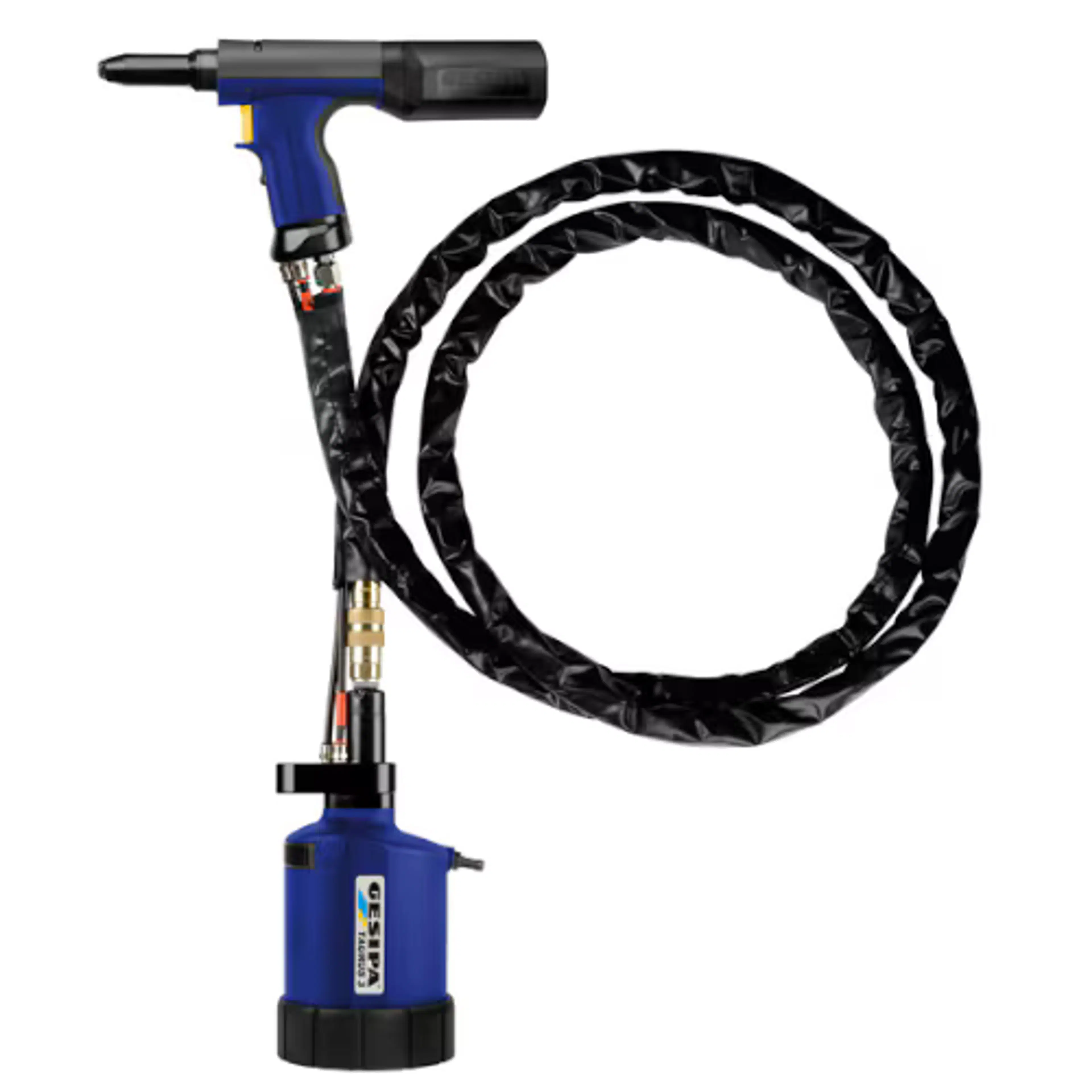 1458025 | 15 mm Hydro-Pneumatic Riveting Tool with external pressure transducer, 5500 N traction