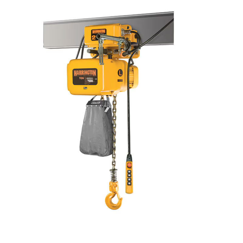 ERG003H | ERG003H-15 | Electric Trolley Hoist, geared, high spd, 500 lb cap, 15 ft lift image 1