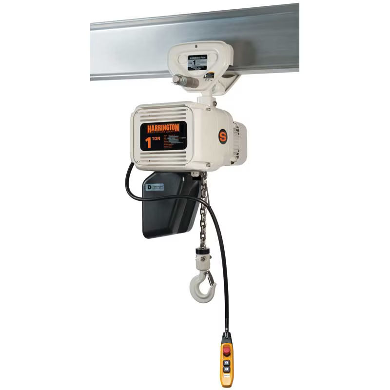 NER010L-FG | NER010L-FG-10 | Electric Chain Hoist, hook mount, low spd, 2000 lb cap, 10 ft lift image 1
