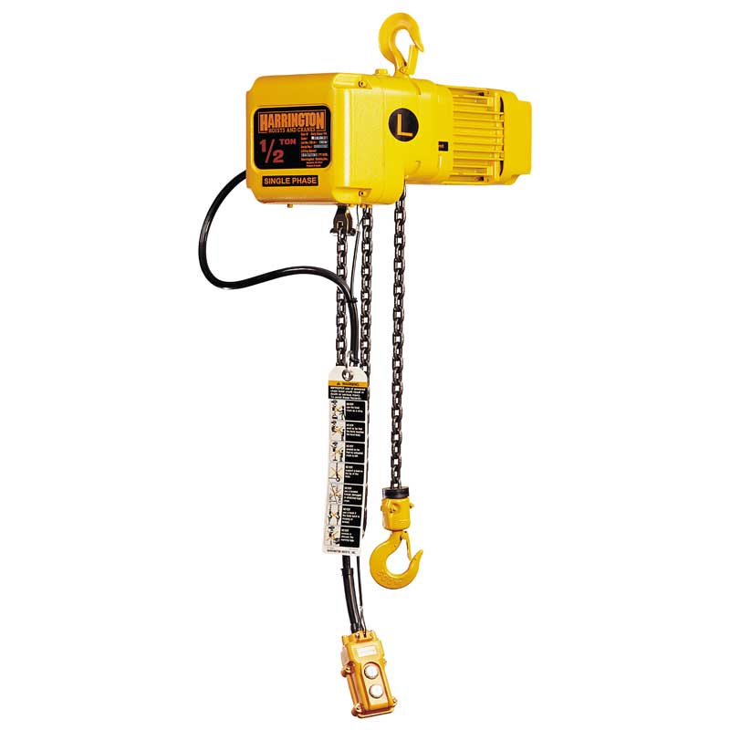SNER005S | SNER005S-15 | Electric Chain Hoist, std spd, 1000 lb cap, 15 ft lift image 1