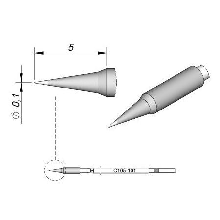 C105101 | CARTRIDGE CONICAL Ø0,1 image 1
