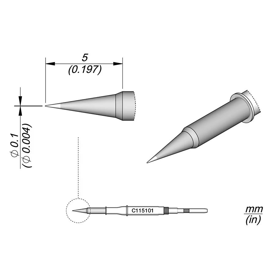 C115101 | CARTRIDGE CONICAL Ø0,1 image 1