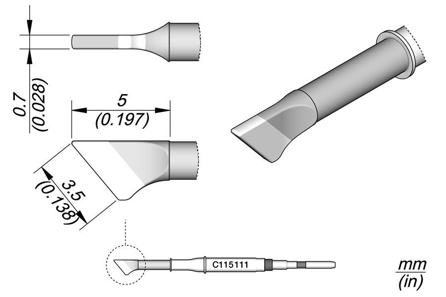 C115111 | Cartridge Knife 3.5 x 0.7 image 1