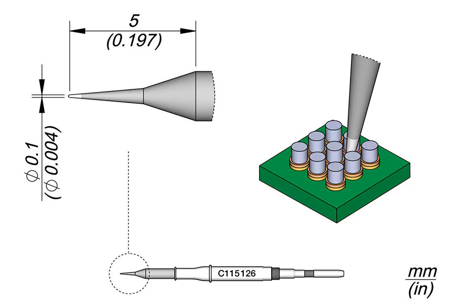 C115126 | Cartridge Conical Ø0.1 S1 image 1