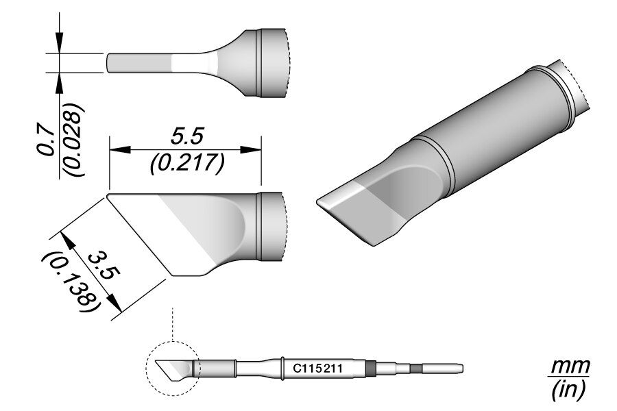 C115211 | Cartridge Knife 3.5 x 0.7 image 1