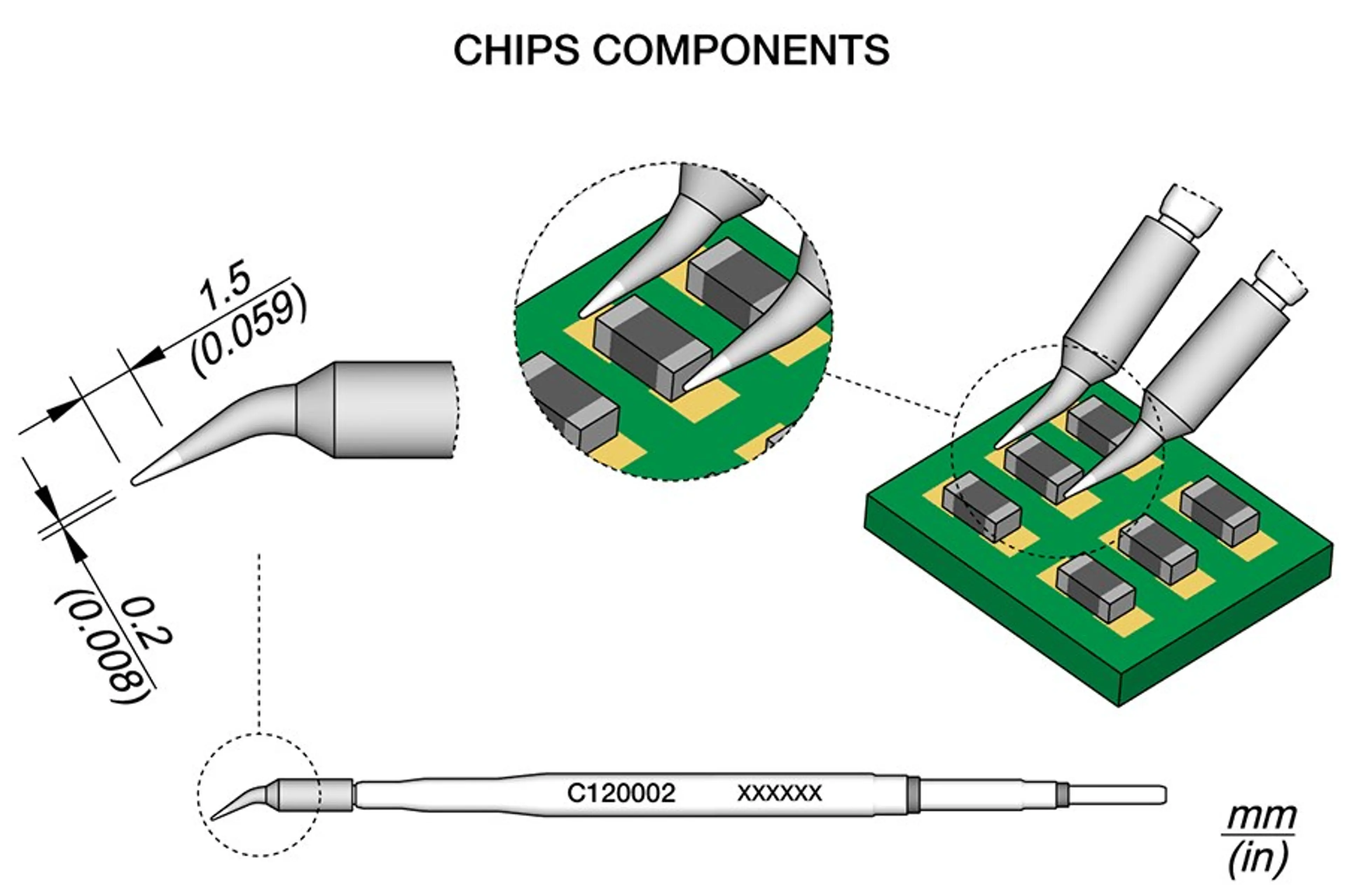 C120002 | Cartridge, Chip Ø0.2