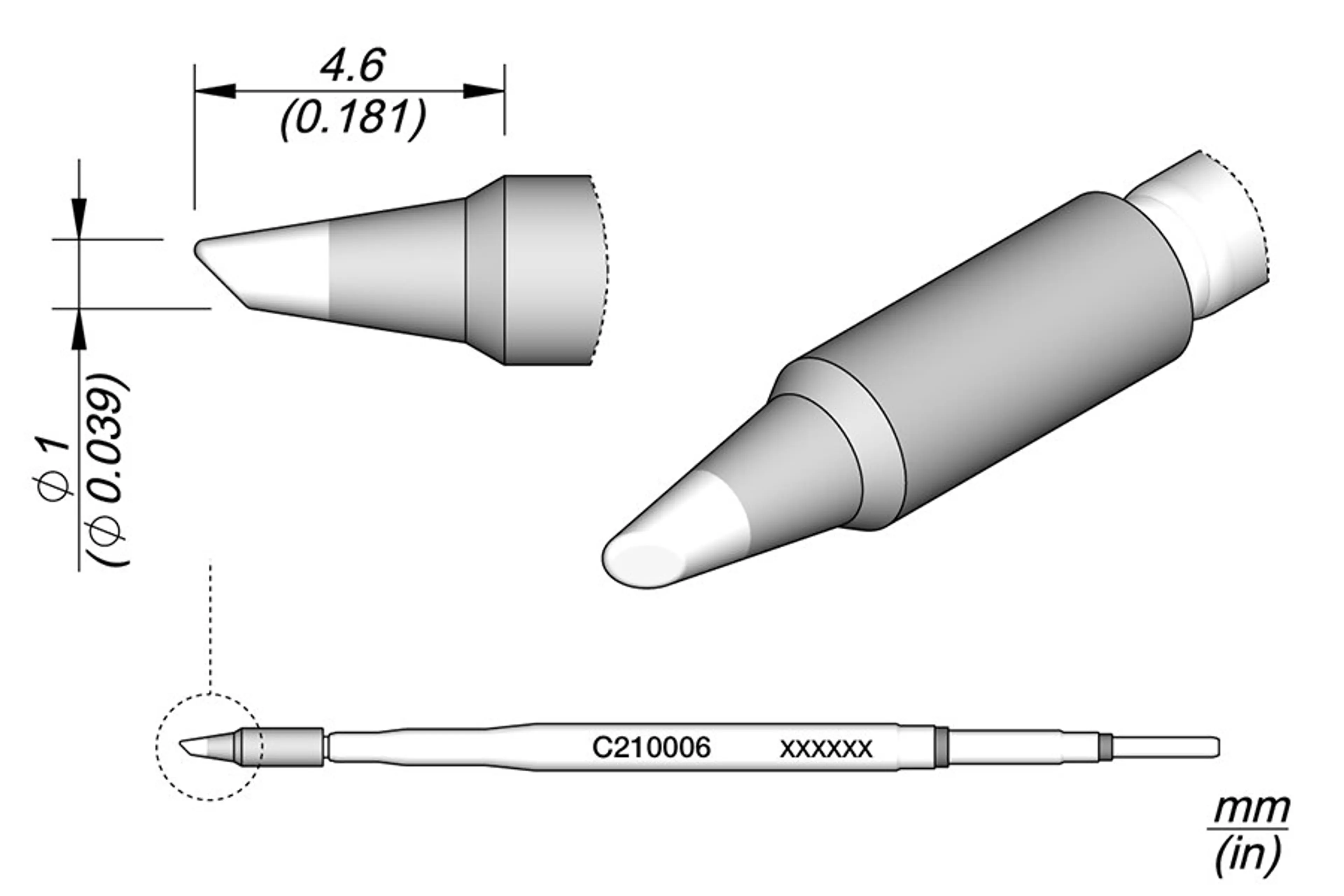 C210006 | Cartridge, Bevel Ø1