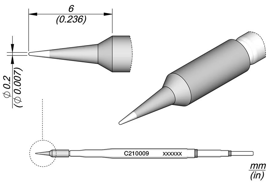 C210009 | Cartridge, Conical Ø0.2 image 1
