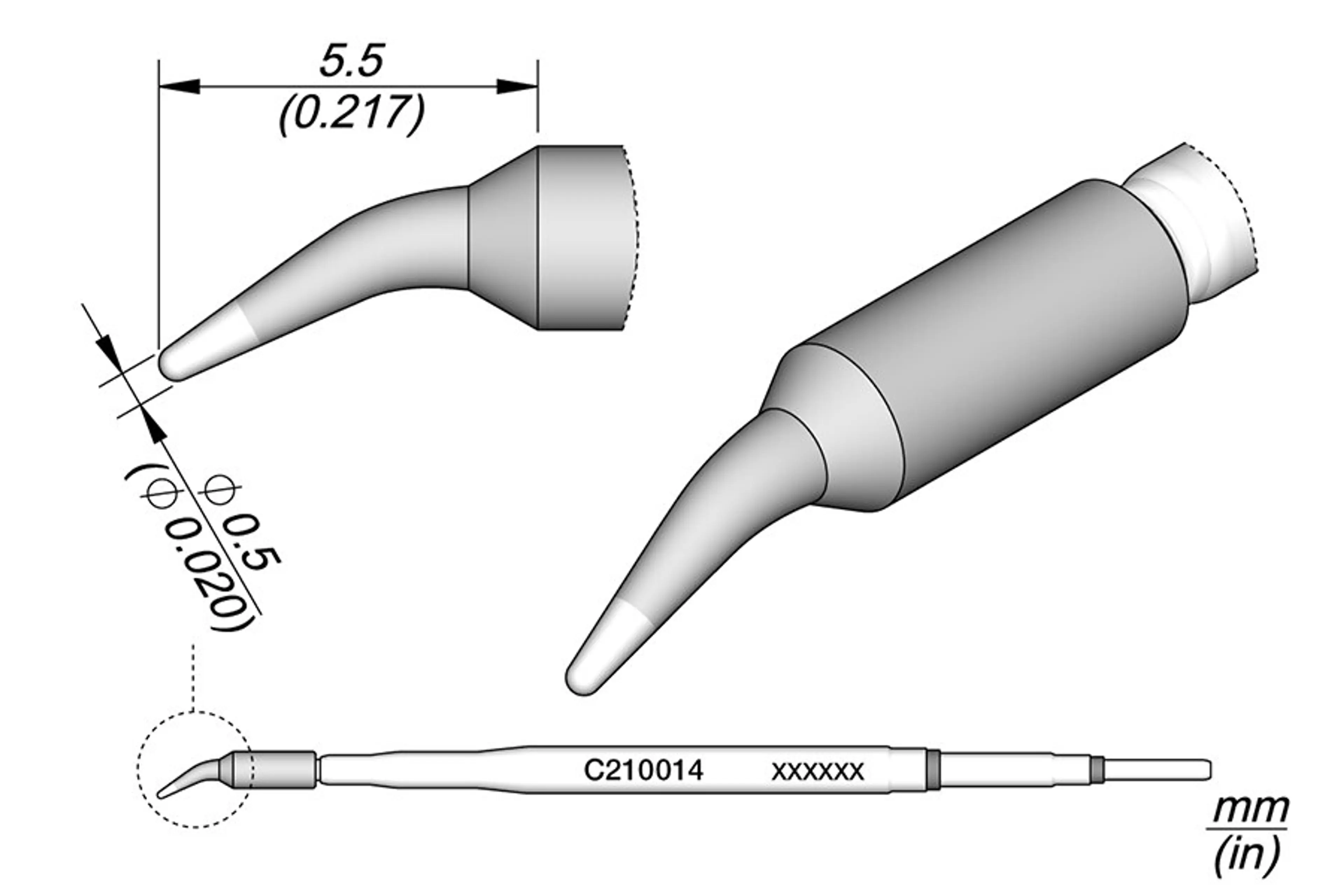 C210014 | Cartridge, Bent Ø0.5