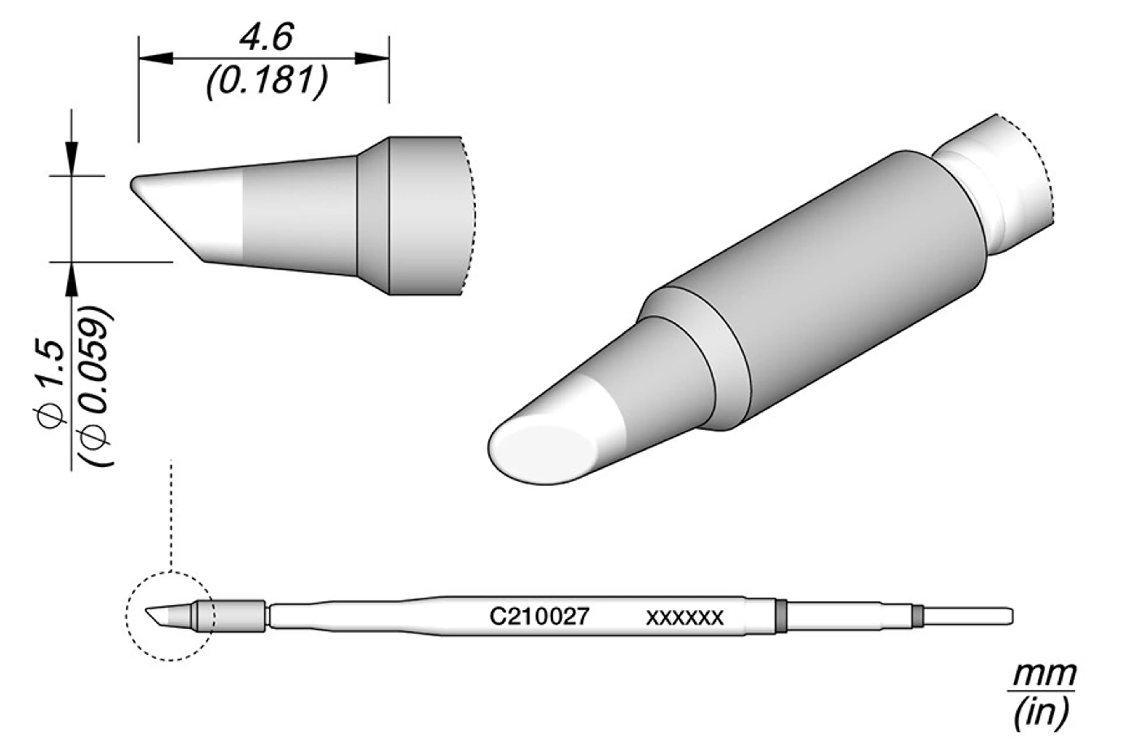 C210027 | Cartridge Bevel Ø1.5