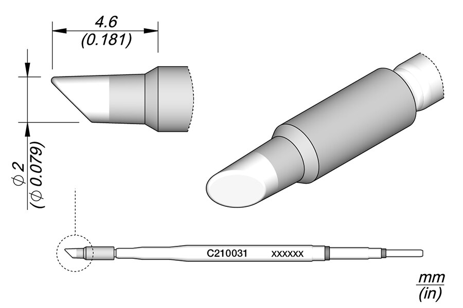 C210031 | Cartridge Bevel Ø2 image 1