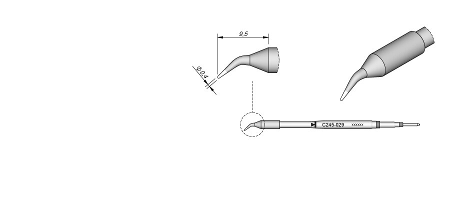 C245863 | Cartridge, Bent 1.8 x 0.8 L image 1