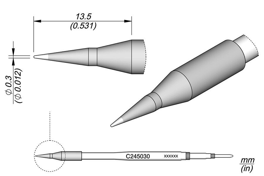 C245030 | Cartridge, Conical Ø0.3 image 1